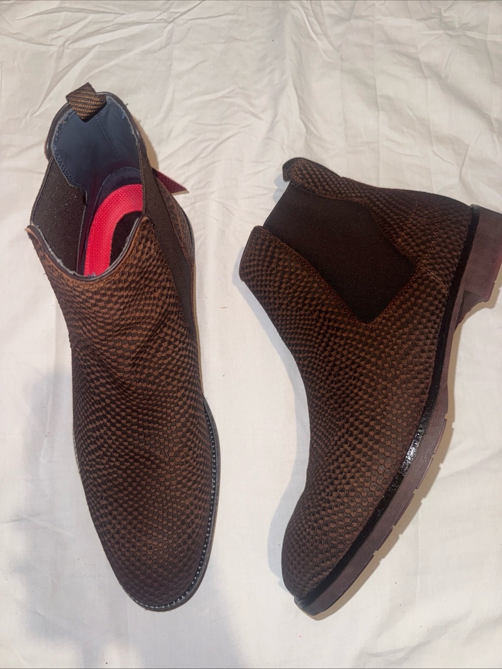 Stacy Adam Kayden Chelsea Boot Brown Leather Size 12 Date‎ Night Trendy